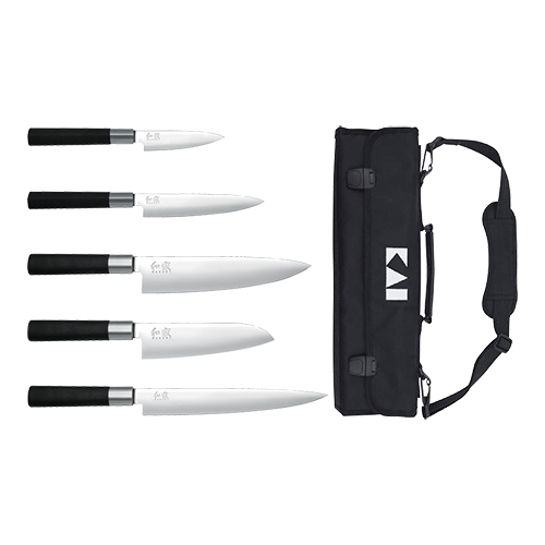 Set de couteaux + trousse KAI - 5pcs